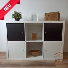 🔵🟡IKEA Kallax Einsatz Tür schwarz/weiß Regal Aufbewahrung Box Expedit