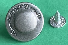 "Crash one" Druck-Knopf - f. Jacke, Mantel, Hose, u.v.m. - neu - 20 mm - Vintage