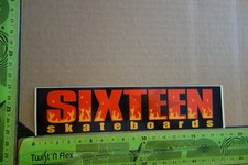 Alter Aufkleber Scating Skateboard SIXTEEN skateboards