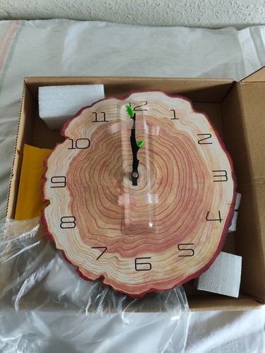 Jahresring wanduhr rustikale - jahresring-wanduhr,,