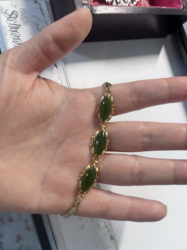 Echte vintage natur jade - echte,