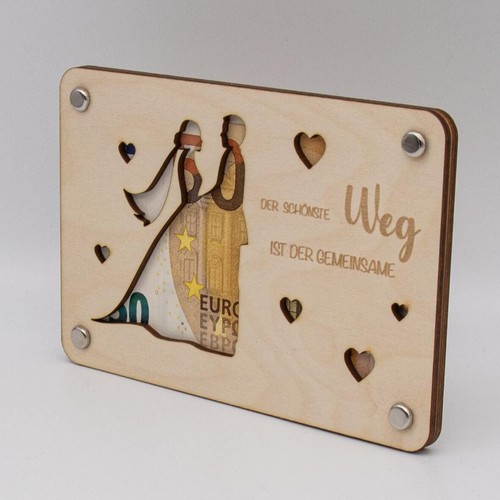 Holzkarte geschenkkarte - -,