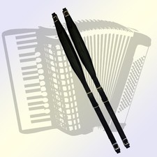 Professionelle Akkordeonriemen Leder-Samt-Schultergurt für 80-120 Bass Akkordeon