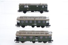 H0 FLEISCHMANN DB Nebenbahn Personenw. 1./2.Kl. 2.Kl. Postwagen Konvolut DC N86