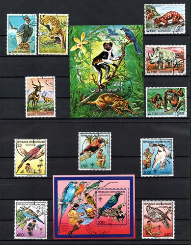 Afrikas tierwelt briefmarken - afrikas,