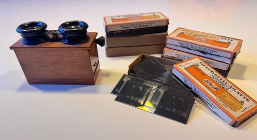 Historisches stereoskop mit - historisches,