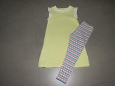 NEU o. E. Gr 122 Next Englandmode Kleid Ponte und passende Leggins Next Mädchen 