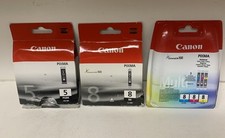 SET Orignal Canon PGI 5 + CLI 8  PGI-5BK CLI-8 BKCMY Pixma iP4200 iP4300 iP4500