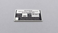 Typenschild Simson SR 50/1