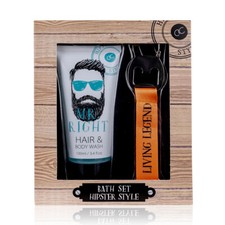 Geschenkset Duschgel Shampoo Männer Hipster Style Geschenkidee