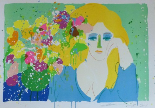 Walasse ting 丁雄泉 - walasse, lady