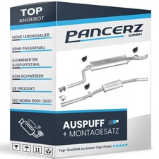 Auspuffanlage für Fiat Seicento 1.1 2000-2004 auch Sporting 1998-2004