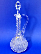Kristall Karaffe Weidensteiner, Frauenau, handgeschliffen, Belegstück - 17218 -