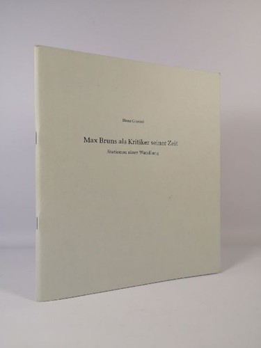 Max bruns als kritiker - max,