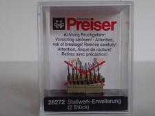 Preiser Stellwerk Ergänzung 2x4 Stellhebel Zubehör Hebel Bahn 28272 H0 1:87 OVP