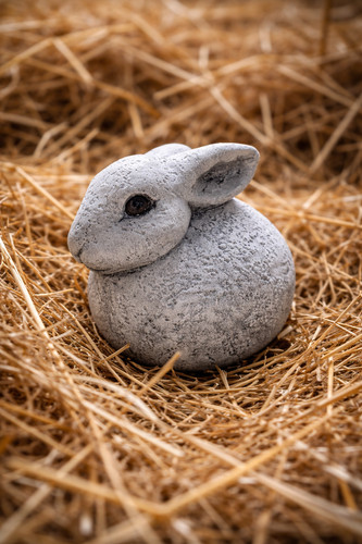 Steinfigur hase ostern - steinfigur,