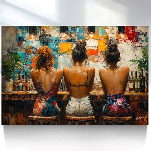 Leinwand bild whiskey - bild, club