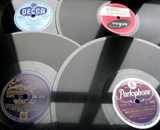 E049/ SWING goes to MODERN JAZZ-Mulligan-Gillespie...ANGEBOT 4x  78rpm Schellack