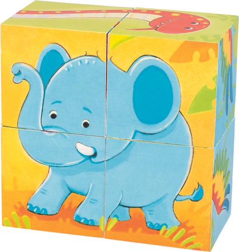 Würfelpuzzle wilde tiere - würfelpuzzle,