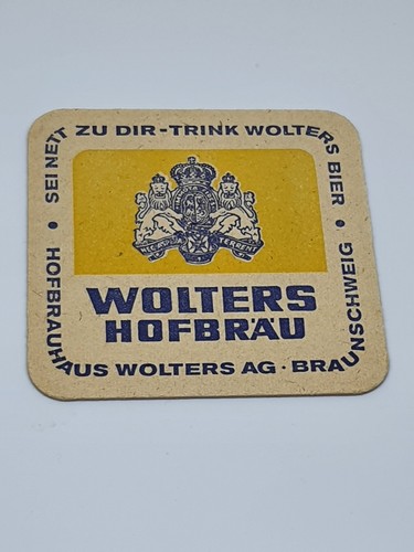 Wolters hofbräu bierdeckel - wolters,