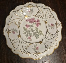 Prunkvollen Weimar Porzellan  Blumendekor Goldrand