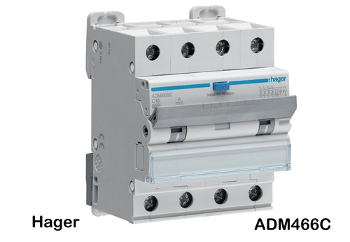 Hager adm466c schalter c - fi/ls-schalter,