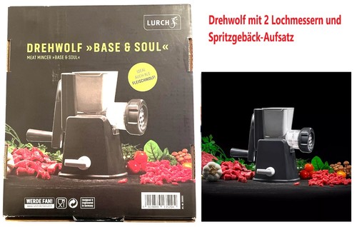 Drehwolf mit lochmessern und - drehwolf,