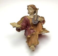 Regalfigur Engel Sitzend Geige Und Noten Weihnachtsdeko RAR Vintage