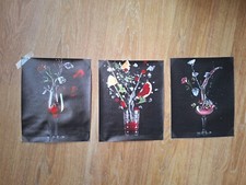 3 Cocktail Bilder 20×25 cm