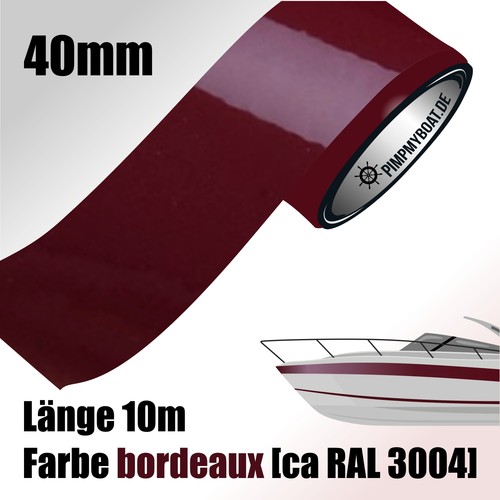 Zierstreifen 10m bordeaux - 10m,