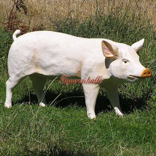 Schwein rosa werbefigur - schwein,