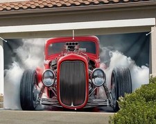 Vintage Hot Rod Garage Door