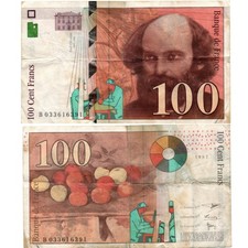 Banknote 100 francs - 100,