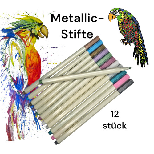 Metallic marker set - set, stifte