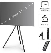 TV-Ständer Hama freistehend höhenverstellbar 191 cm (75") bis 40 kg 220870