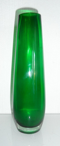 Grüne glasvase oval aus - grüne,