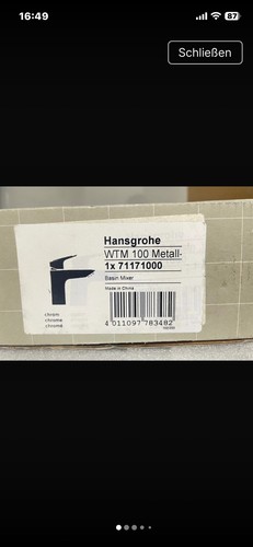 Hansgrohe wtm 100 metall - hansgrohe,