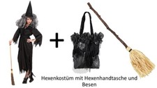 Kostüm Hexe schwarz - Gr. S -