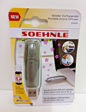 Neu Soehnle 68075 Mobiler USB-Duftspender Como Diffuser USB Duftspender silber