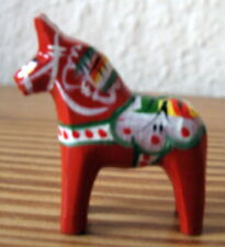 Mini Dalarnapferd Dalapferd Holzpferd Dalahäst Schweden 3 cm rot