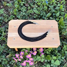 Gewandung Mittelalter LARP Nestelschnüre schwarz 100%Wolle mit Nestelspitzen