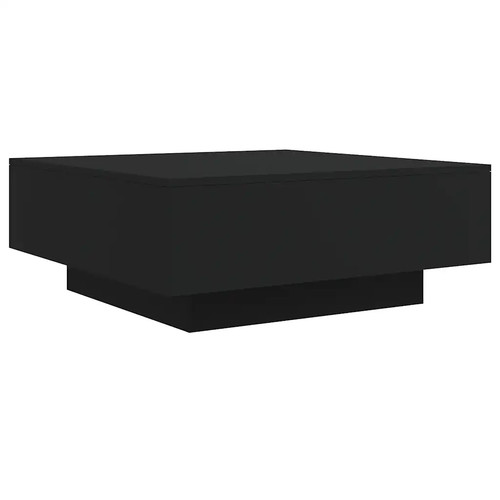 Couchtisch schwarz 80x80x31 - schwarz, cm