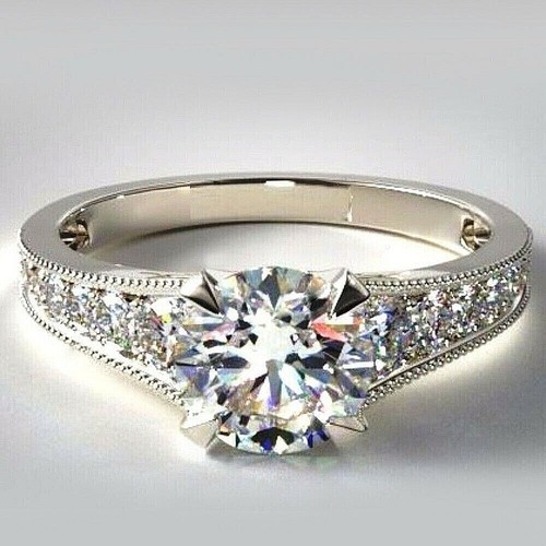 Rund diamant damen - kt, diamant damen