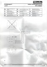 Umbau-/Montageanweisung 12-spr.: Niveauschalter MIELE 04688241 Geschirrspüler