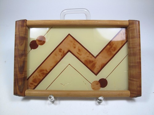 Holz tablett glas - tablett,