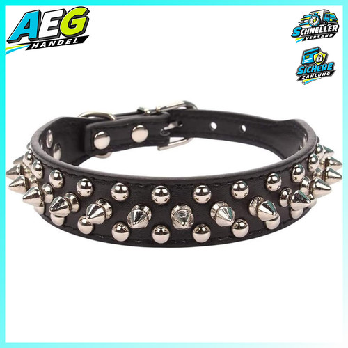 Hundehalsband leder mit - hundehalsband,