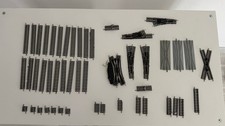 Minitrix Trix Modelleisenbahn  Spur N Konvolut Weichen Schienen Set 47 Stück