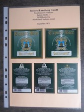 Bieretiketten, ST, Landsberg (Saalekreis), Brauerei Landsberg GmbH Teil 1