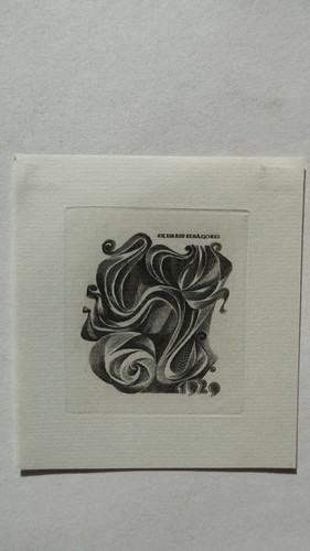 Exlibris kupferstich von w - kupferstich,