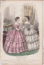 Original-Modedruck aus: Le Follet. [Second Empire]. Anaïs Toudouze, Leroy Imp.